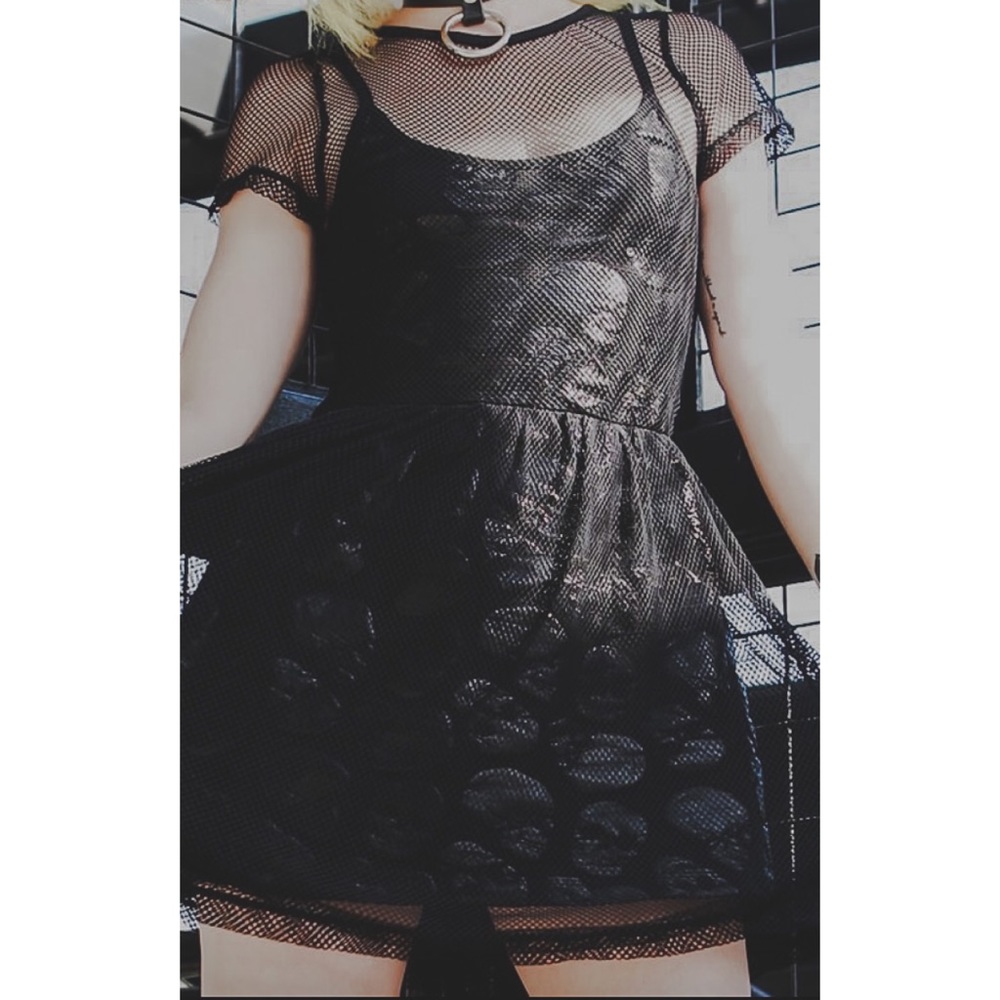 🖤Iron Fist Skullz Club Mesh Dress🖤